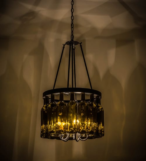 Tuscan Vineyard 5 Light 17" Wide Drum Chandelier