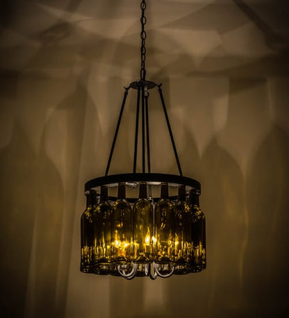 Tuscan Vineyard 5 Light 17" Wide Drum Chandelier