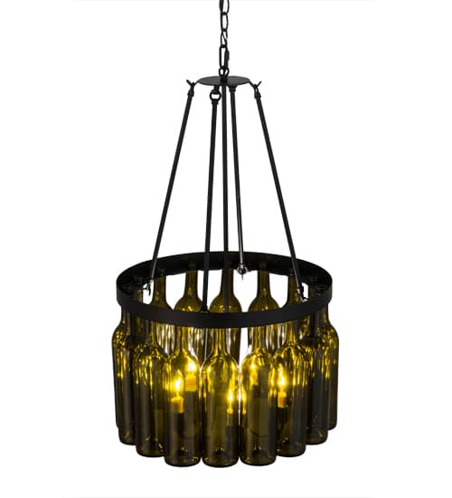 Tuscan Vineyard 5 Light 17" Wide Drum Chandelier