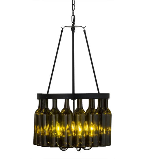Tuscan Vineyard 5 Light 17" Wide Drum Chandelier