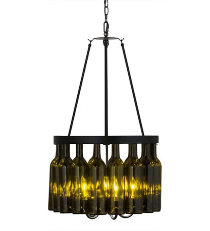 Tuscan Vineyard 5 Light 17" Wide Drum Chandelier
