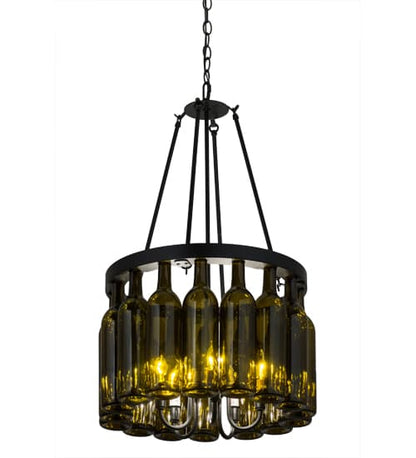 Tuscan Vineyard 5 Light 17" Wide Drum Chandelier