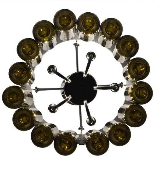 Tuscan Vineyard 5 Light 17" Wide Drum Chandelier