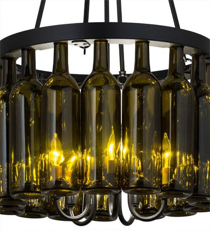Tuscan Vineyard 5 Light 17" Wide Drum Chandelier