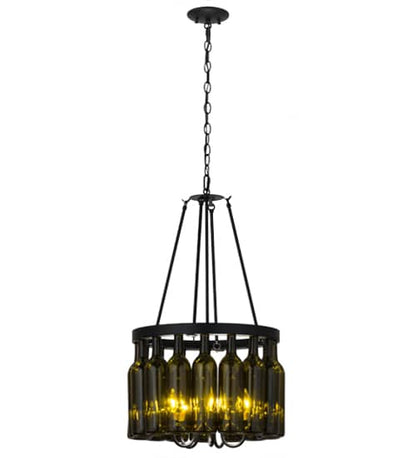 Tuscan Vineyard 5 Light 17" Wide Drum Chandelier