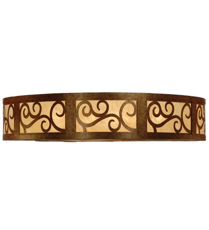Dean 12 Light 60" Wide Flush Mount Drum Ceiling Fixture