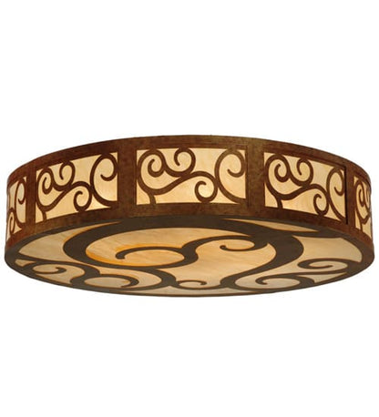 Dean 12 Light 60" Wide Flush Mount Drum Ceiling Fixture