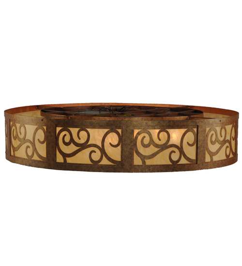 Dean 12 Light 60" Wide Flush Mount Drum Ceiling Fixture