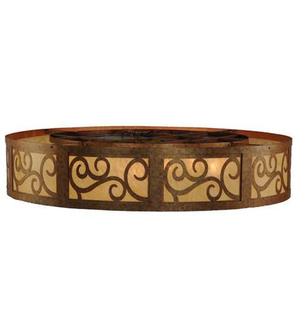 Dean 12 Light 60" Wide Flush Mount Drum Ceiling Fixture