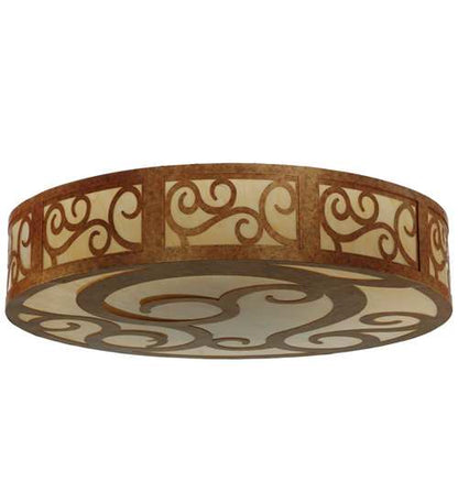 Dean 12 Light 60" Wide Flush Mount Drum Ceiling Fixture
