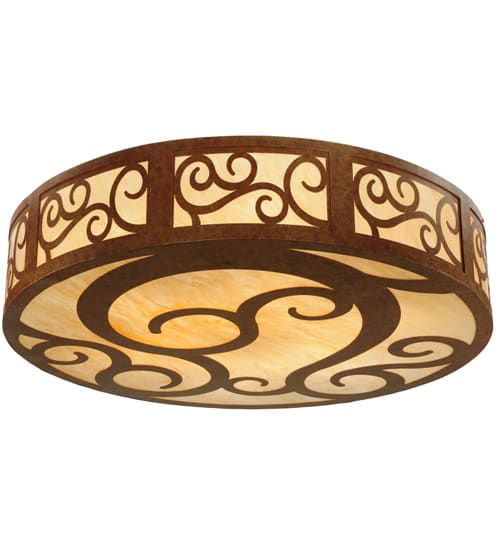 Dean 12 Light 60" Wide Flush Mount Drum Ceiling Fixture