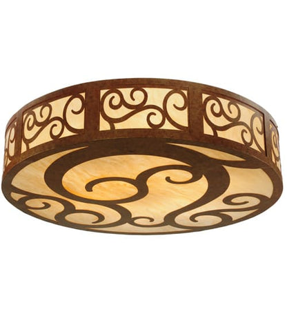 Dean 12 Light 60" Wide Flush Mount Drum Ceiling Fixture