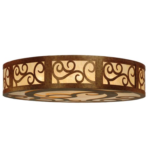 Dean 12 Light 60" Wide Flush Mount Drum Ceiling Fixture