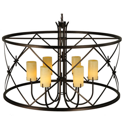 Penelope 6 Light 48" Wide Pillar Candle Pendant