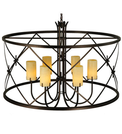Penelope 6 Light 48" Wide Pillar Candle Pendant