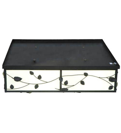 Ivy 8 Light 51" Wide Flush Mount Square Ceiling Fixture - Textured Black Finish - GU24 Bulb Base