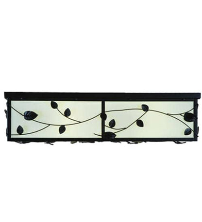 Ivy 8 Light 51" Wide Flush Mount Square Ceiling Fixture - Textured Black Finish - GU24 Bulb Base