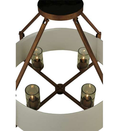 Cilindro Lucy 4 Light 31" Wide Semi-Flush Ceiling Fixture - Cortez Gold Finish