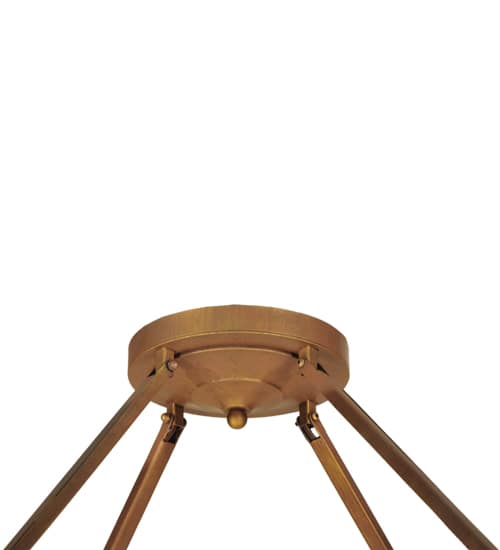 Cilindro Lucy 4 Light 31" Wide Semi-Flush Ceiling Fixture - Cortez Gold Finish