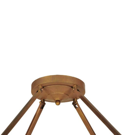Cilindro Lucy 4 Light 31" Wide Semi-Flush Ceiling Fixture - Cortez Gold Finish