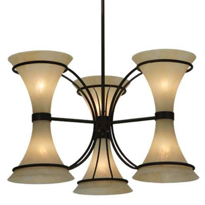 Chronos 6 Light 30" Wide Chandelier - Classic Rust Finish