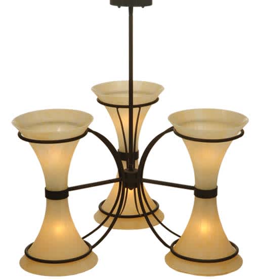 Chronos 6 Light 30" Wide Chandelier - Classic Rust Finish