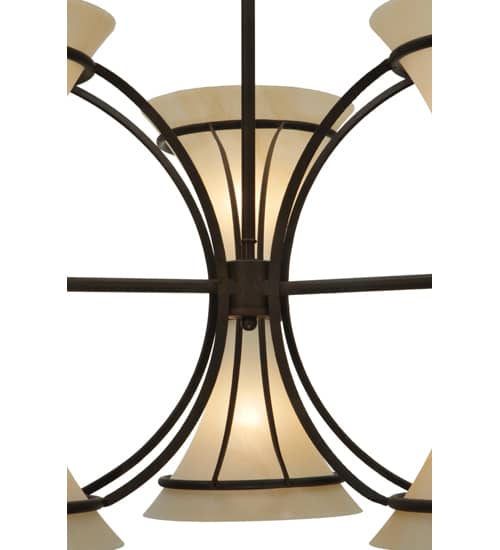 Chronos 6 Light 30" Wide Chandelier - Classic Rust Finish
