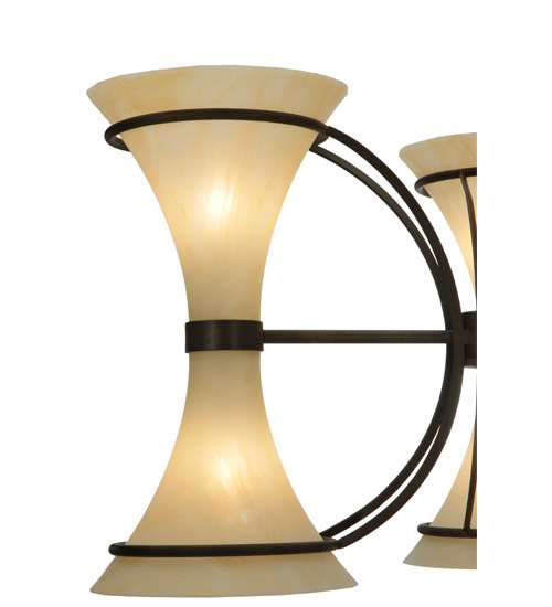 Chronos 6 Light 30" Wide Chandelier - Classic Rust Finish
