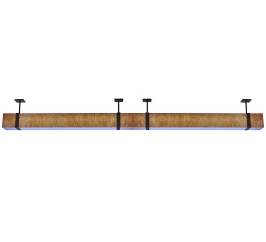 Quadrato 144" Wide LED Semi-Flush Ceiling Fixture