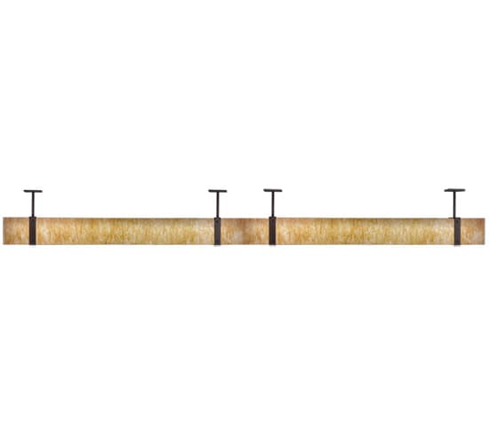 Quadrato 144" Wide LED Semi-Flush Ceiling Fixture