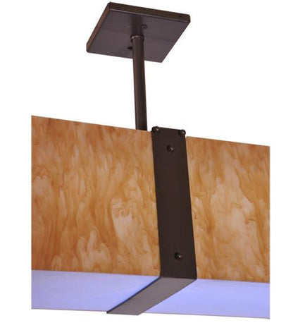 Quadrato 144" Wide LED Semi-Flush Ceiling Fixture