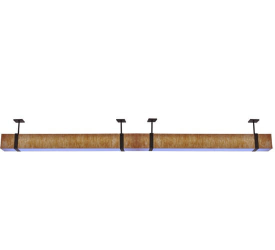 Quadrato 144" Wide LED Semi-Flush Ceiling Fixture