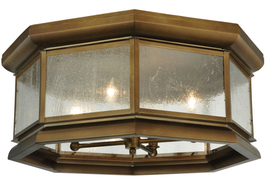 30" W Manchester Octagon Flush Mount Ceiling Fixture