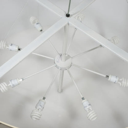 Cilindro Natural 8 Light 48" Wide Suspension Pendant