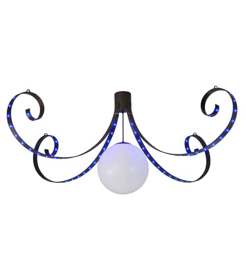 Carnevale 96" Wide LED Semi-Flush Globe Ceiling Fixture