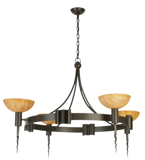 Kuberic 4 Light 49" Wide Chandelier