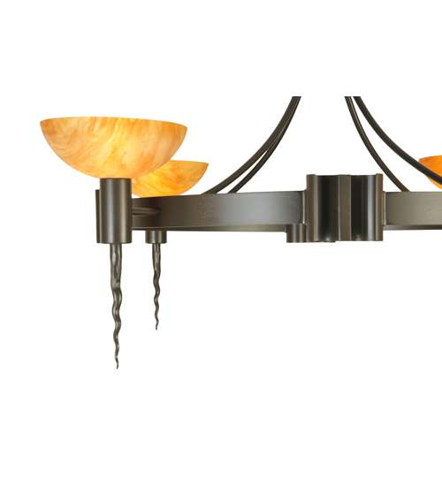 Kuberic 4 Light 49" Wide Chandelier