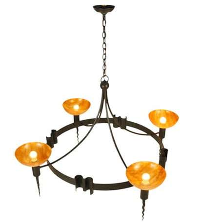 Kuberic 4 Light 49" Wide Chandelier