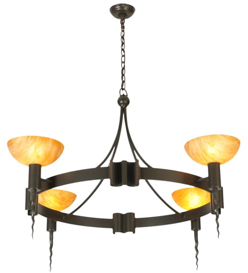 Kuberic 4 Light 49" Wide Chandelier