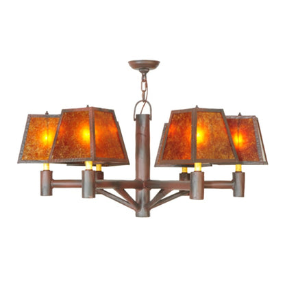 Meyda Tiffany Rocky Mountain 6 Light 40" Wide Chandelier