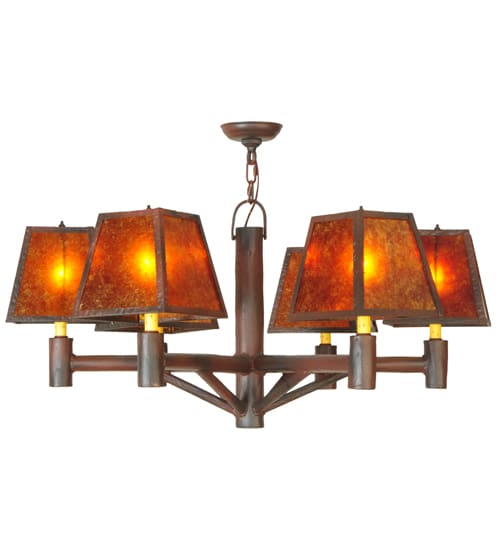 Rocky Mountain 6 Light 40" Wide Chandelier