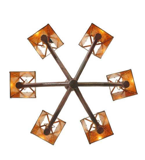 Rocky Mountain 6 Light 40" Wide Chandelier