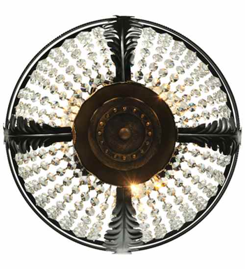 Chrisanne 3 Light 16" Wide Semi-Flush Bowl Ceiling Fixture