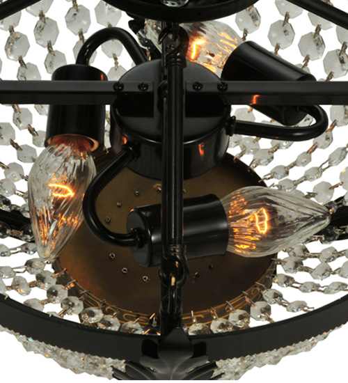 Chrisanne 3 Light 16" Wide Semi-Flush Bowl Ceiling Fixture