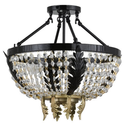 Chrisanne 3 Light 16" Wide Semi-Flush Bowl Ceiling Fixture