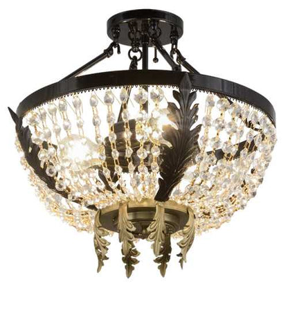 Chrisanne 3 Light 16" Wide Semi-Flush Bowl Ceiling Fixture