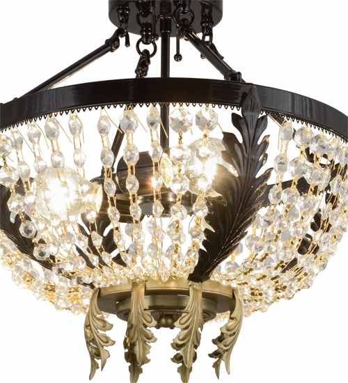 Chrisanne 3 Light 16" Wide Semi-Flush Bowl Ceiling Fixture