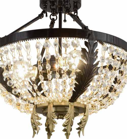 Chrisanne 3 Light 16" Wide Semi-Flush Bowl Ceiling Fixture