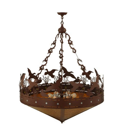 Ducks in Flight 6 Light 42" Wide Pendant