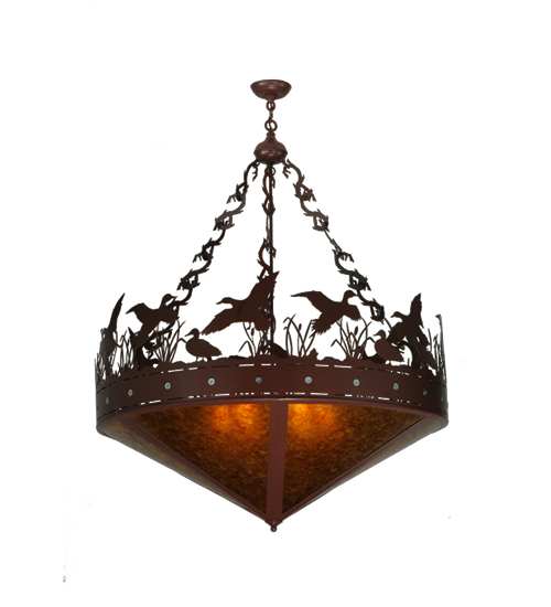 Ducks in Flight 6 Light 42" Wide Pendant